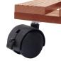 Preview: Pflanzenroller 2 Stk. Braun 30x30x7,5 cm WPC