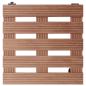 Preview: Pflanzenroller 2 Stk. Braun 30x30x7,5 cm WPC