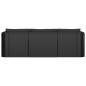 Preview: 8-tlg. Garten-Lounge-Set mit Kissen Poly Rattan Schwarz