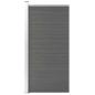 Preview: Zaunelement WPC 95x186 cm Grau
