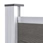 Preview: Zaunelement WPC 95x186 cm Grau