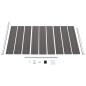 Preview: Zaunelement WPC 95x186 cm Grau