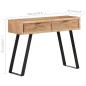 Preview: Konsolentisch 100x35x76 cm Massivholz Akazie mit Naturkanten