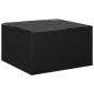 Preview: 9-tlg. Garten-Lounge-Set mit Kissen Poly Rattan Schwarz