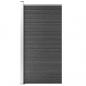 Preview: ARDEBO.de - Zaunelement WPC 95x186 cm Schwarz