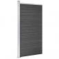 Preview: Zaunelement WPC 95x186 cm Schwarz