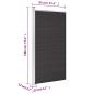 Preview: Zaunelement WPC 95x186 cm Schwarz
