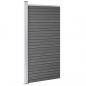 Preview: Zaunelement WPC 95x186 cm Schwarz