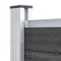 Preview: Zaunelement WPC 95x186 cm Schwarz
