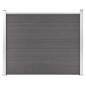 Preview: Zaunelement WPC 180x146 cm Grau