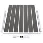 Preview: Zaunelement WPC 180x146 cm Grau