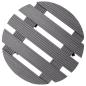 Preview: Pflanzenroller 2 Stk. Grau Ø30x7,5 cm WPC