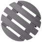 Preview: Pflanzenroller 2 Stk. Grau Ø30x7,5 cm WPC