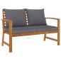 Preview: 5-tlg. Garten-Lounge-Set mit Auflagen Massivholz Akazie