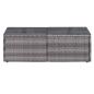 Preview: 8-tlg. Garten-Lounge-Set mit Kissen Poly Rattan Grau