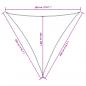 Preview: Sonnensegel Oxford-Gewebe Dreieckig 3x3x3 m Creme