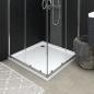 Preview: Duschwanne Anti-Rutsch Weiß 80x80x4 cm ABS