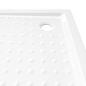 Preview: Duschwanne Anti-Rutsch Weiß 80x80x4 cm ABS