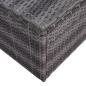 Preview: 9-tlg. Garten-Lounge-Set mit Kissen Poly Rattan Grau