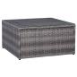 Preview: 8-tlg. Garten-Lounge-Set mit Kissen Poly Rattan Grau