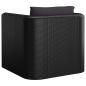 Preview: 10-tlg. Garten-Lounge-Set mit Kissen Poly Rattan Schwarz