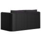 Preview: 9-tlg. Garten-Lounge-Set mit Kissen Poly Rattan Schwarz