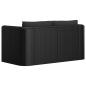 Preview: 9-tlg. Garten-Lounge-Set mit Kissen Poly Rattan Schwarz