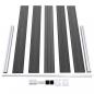 Preview: Zaunelement Set WPC 353x105 cm Schwarz 