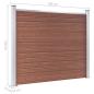 Preview: Zaunelement Set WPC 872x146 cm Braun  