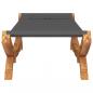 Preview: Sonnenliege 100x188,5x44 cm Bugholz Massiv Anthrazit