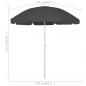 Preview: Strandschirm Anthrazit 240 cm