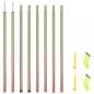 Preview: ARDEBO.de - Sonnensegel Stangen 2 Stk. 250 cm Verzinkter Stahl 