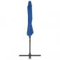 Preview: Ampelschirm mit Stahlmast Azurblau 300 cm