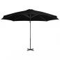 Preview: Ampelschirm mit Aluminium-Mast Schwarz 300 cm 