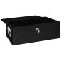 Preview: Aufbewahrungsbox Schwarz 80x39x30 cm Aluminium
