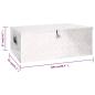 Preview: Aufbewahrungsbox Silbern 100x55x37 cm Aluminium