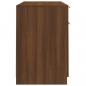 Preview: Schreibtisch mit Beistellschrank Braun Eichen-Optik