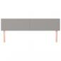 Preview: Kopfteile 2 Stk. Hellgrau 90x5x78/88 cm Stoff