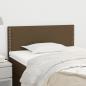 Preview: ARDEBO.de - Kopfteil Dunkelbraun 100x5x78/88 cm Stoff