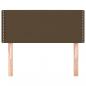Preview: Kopfteil Dunkelbraun 100x5x78/88 cm Stoff