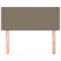Preview: Kopfteil Taupe 100x5x78/88 cm Stoff