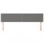 Preview: Kopfteile 2 Stk. Dunkelgrau 100x5x78/88 cm Stoff