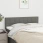 Preview: ARDEBO.de - Kopfteile 2 Stk. Dunkelgrau 72x5x78/88 cm Stoff