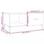 Preview: Couchtisch Schwarz 90x50x40 cm Holzwerkstoff