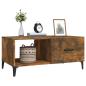Preview: ARDEBO.de - Couchtisch Räuchereiche 90x50x40 cm Holzwerkstoff