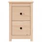 Preview: Nachttische 2 Stk. 40x35x61,5 cm Massivholz Kiefer