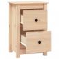 Preview: Nachttische 2 Stk. 40x35x61,5 cm Massivholz Kiefer