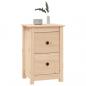 Preview: Nachttische 2 Stk. 40x35x61,5 cm Massivholz Kiefer