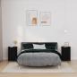 Preview: ARDEBO.de - Nachttische 2 Stk. Schwarz 40x35x61,5 cm Massivholz Kiefer