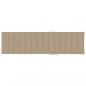 Preview: Sonnenliege mit Auflage Beige Massivholz Teak